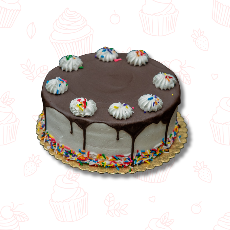 Elegant Decadence with a European Twist – 8 inch Belgian Choc Drip