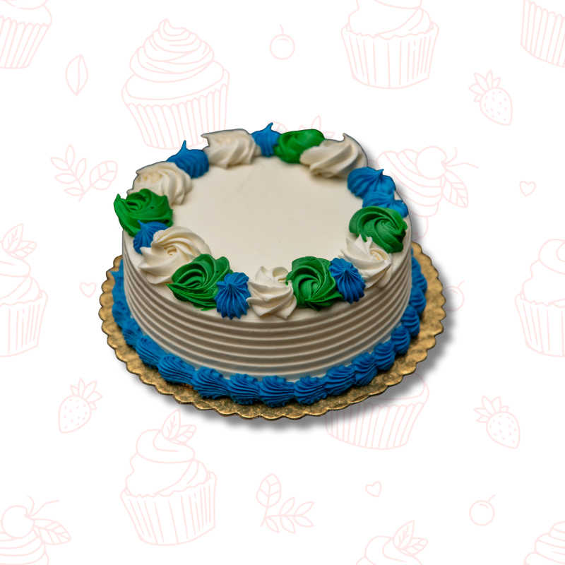 Classic Elegance Cake – 8 inch vanilla buttercream